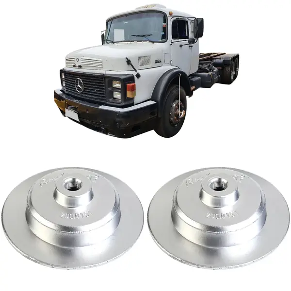 Flange Rodoar Roda Cubo Dianteira Caminhão MB 1924 a 1941 (KIT c/ 2)