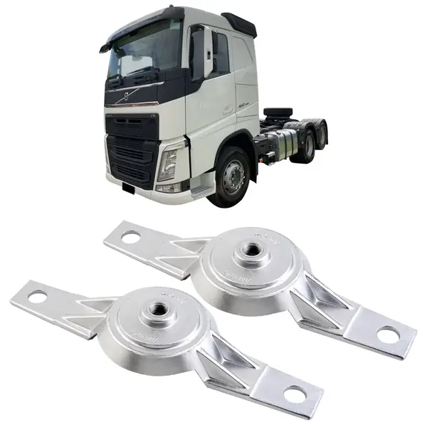 Flange Rodoar Roda Cubo Dianteira Caminhão Volvo FH NH (KIT c/ 2)