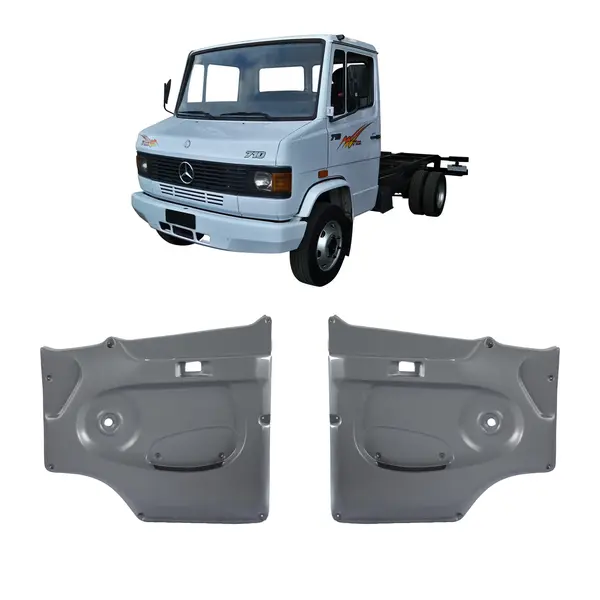 Forro Porta Caminhão MB 710 1997 a 2009 Cinza (par)