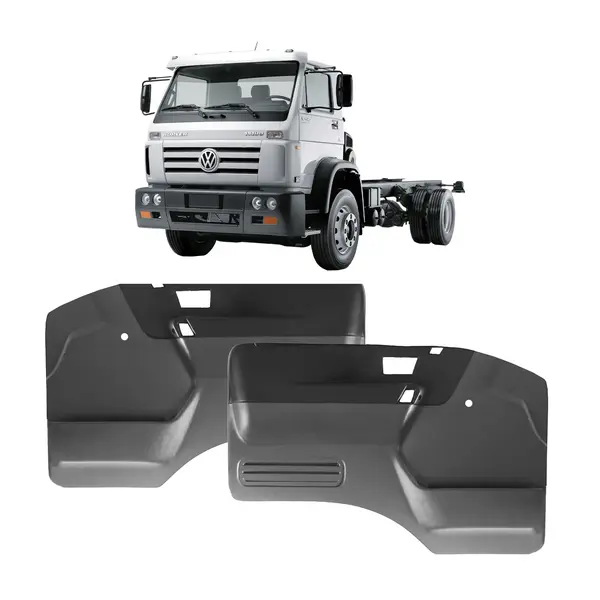 Forro Porta Caminhão VW Worker Titan Apartir 1999 Preto (par)