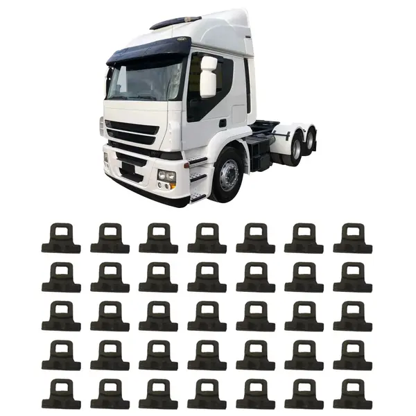 Gancho para Cortina Caminhão Iveco Kit 35 Peças Resistentes e Duráveis