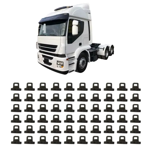 Gancho para Cortina de Caminhão IVCO Kit com 60 Peças Resistentes e Duráveis