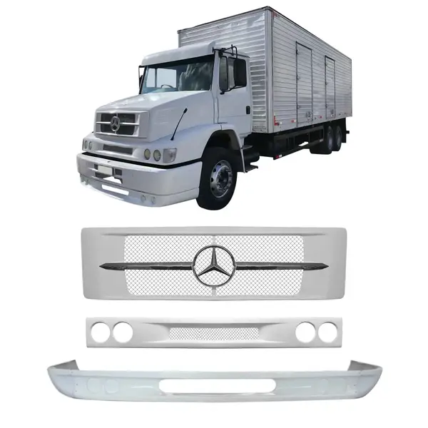Grade Frontal Inferior Superior E Spoiler MB 1620 (kit 3 Pç)