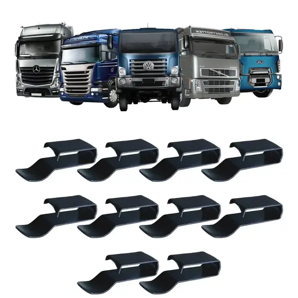 Grampo Fixador Chicote Chassis 55mm Kit 10 Peças para Caminhões