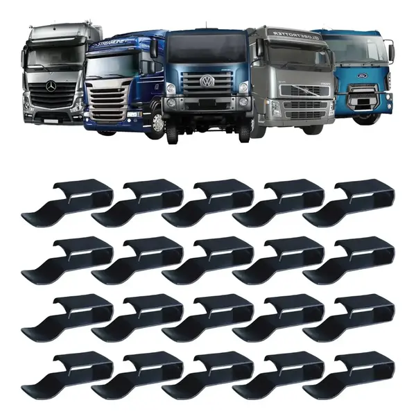 Grampo Fixador Universal para Chicote e Chassis 55mm - Kit com 20 Peças
