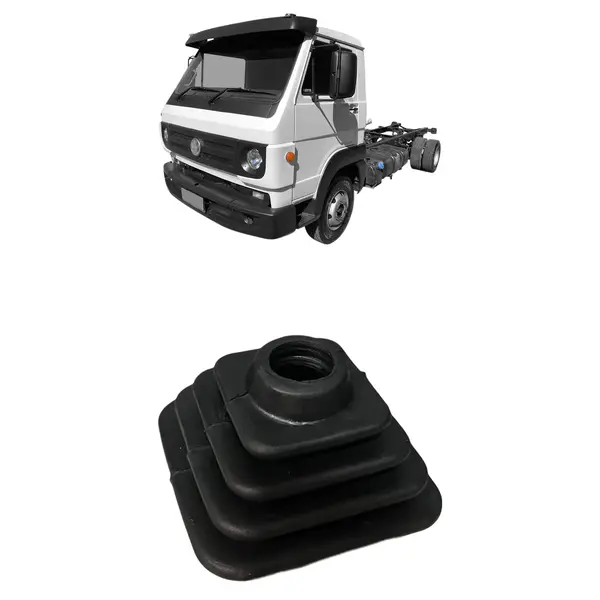 Guarda Pó Coifa Câmbio Caminhão VW Moderno Preto