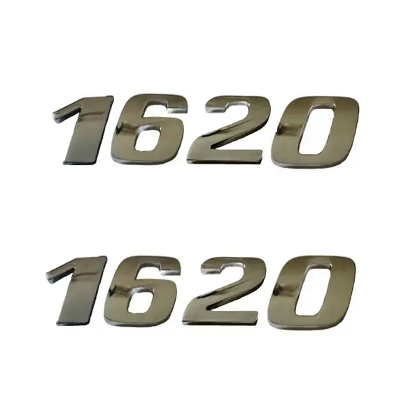 Jogo Emblema Adesivo Cromado Caminhão MB 1620