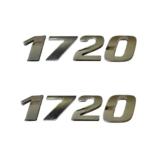 Jogo Emblema Adesivo Cromado Caminhão MB 1720
