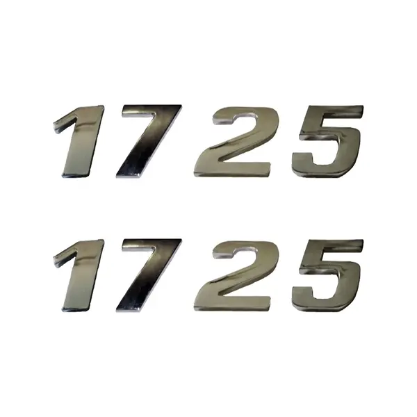 Jogo Emblema Adesivo Cromado Caminhão MB 1725