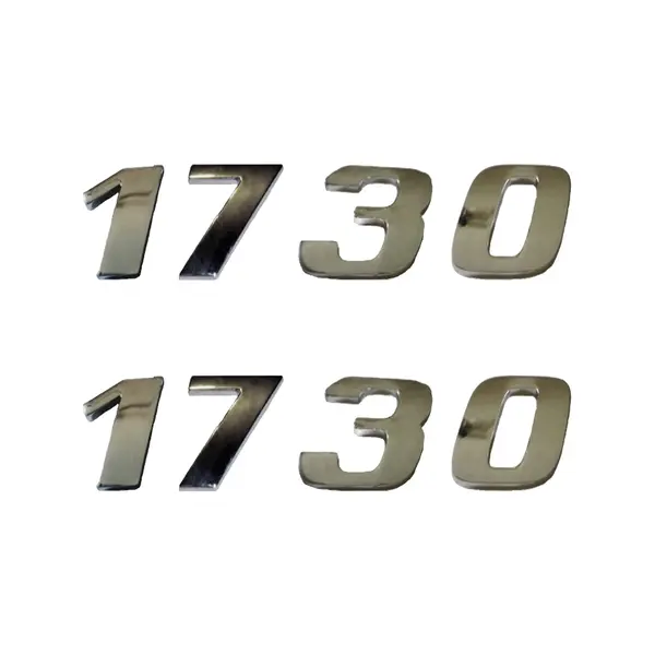Jogo Emblema Adesivo Cromado Caminhão MB 1730