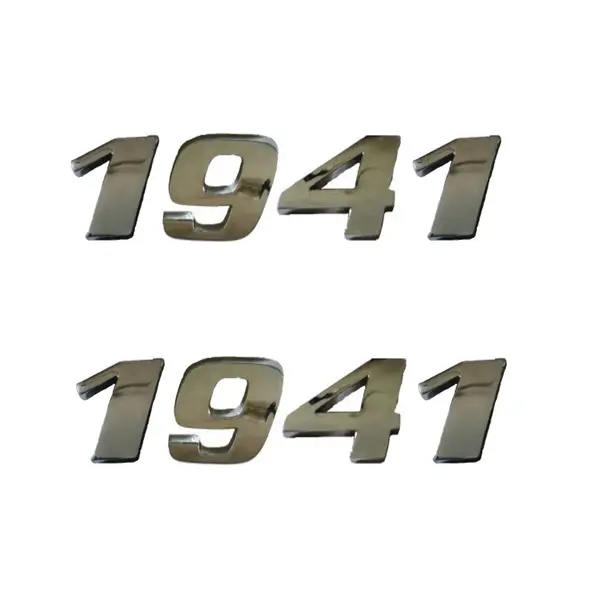 Jogo Emblema Adesivo Cromado Caminhão MB 1941