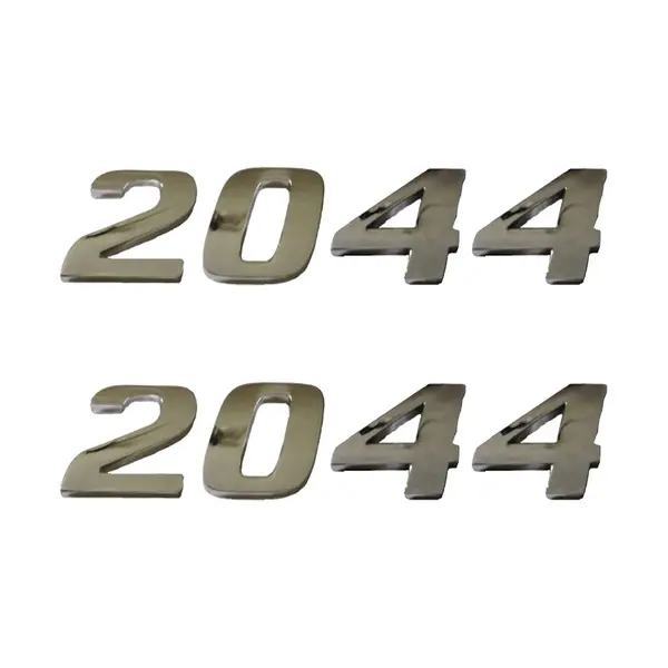 Jogo Emblema Adesivo Cromado Caminhão MB 2044