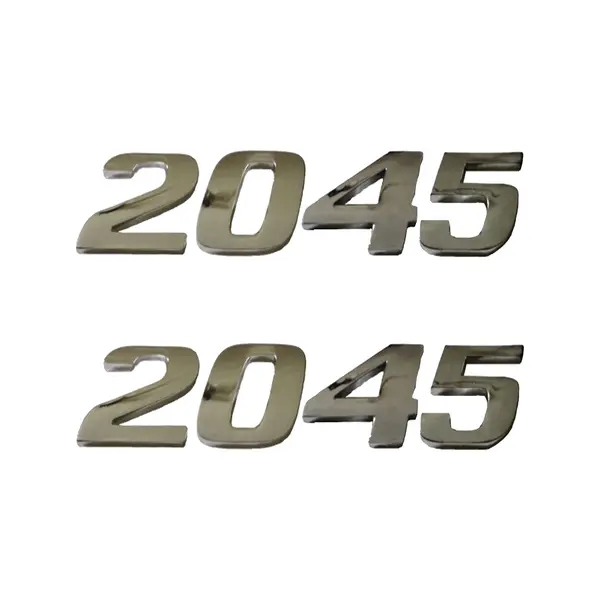 Jogo Emblema Adesivo Cromado Caminhão MB 2045