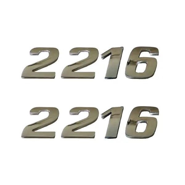 Jogo Emblema Adesivo Cromado Caminhão MB 2216