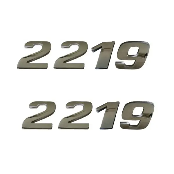 Jogo Emblema Adesivo Cromado Caminhão MB 2219