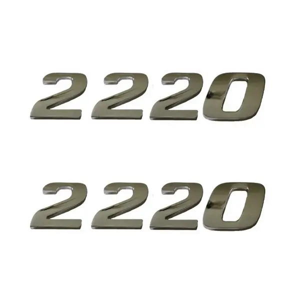 Jogo Emblema Adesivo Cromado Caminhão MB 2220