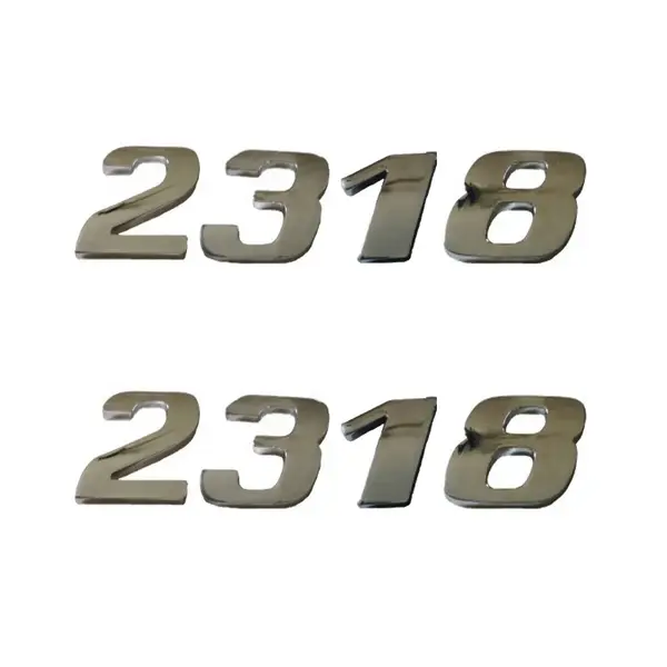 Jogo Emblema Adesivo Cromado Caminhão MB 2318