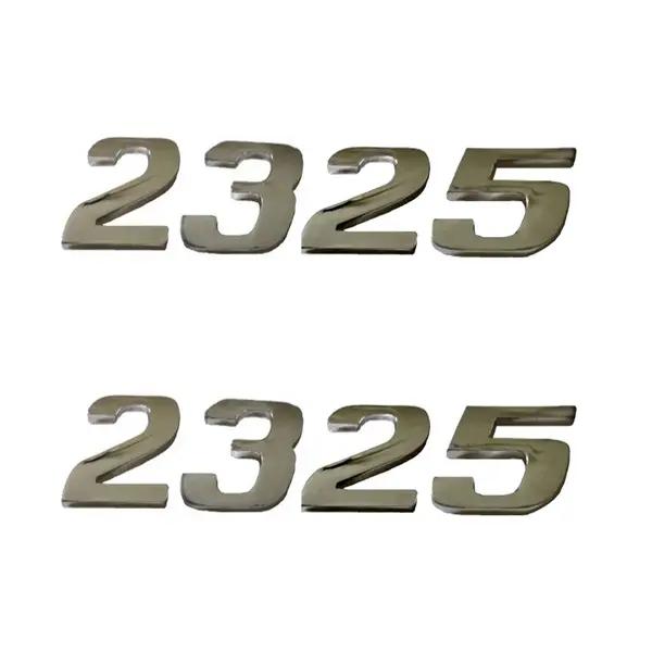 Jogo Emblema Adesivo Cromado Caminhão MB 2325