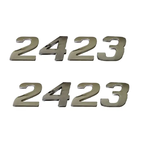 Jogo Emblema Adesivo Cromado Caminhão MB 2423