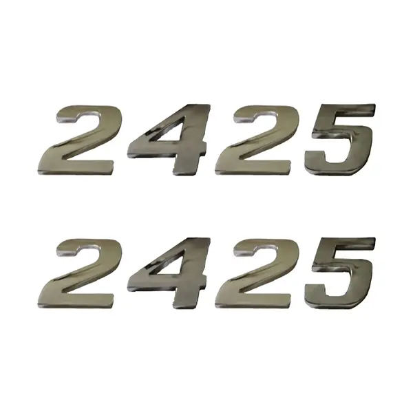Jogo Emblema Adesivo Cromado Caminhão MB 2425