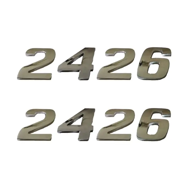 Jogo Emblema Adesivo Cromado Caminhão MB 2426