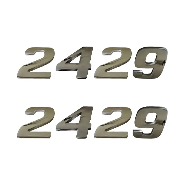 Jogo Emblema Adesivo Cromado Caminhão MB 2429