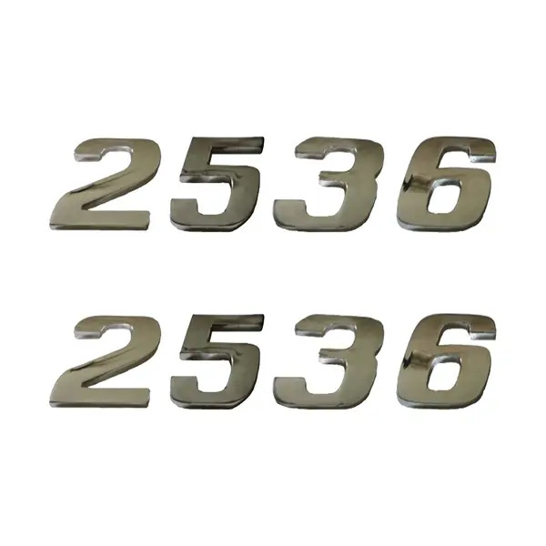 Jogo Emblema Adesivo Cromado Caminhão MB 2536
