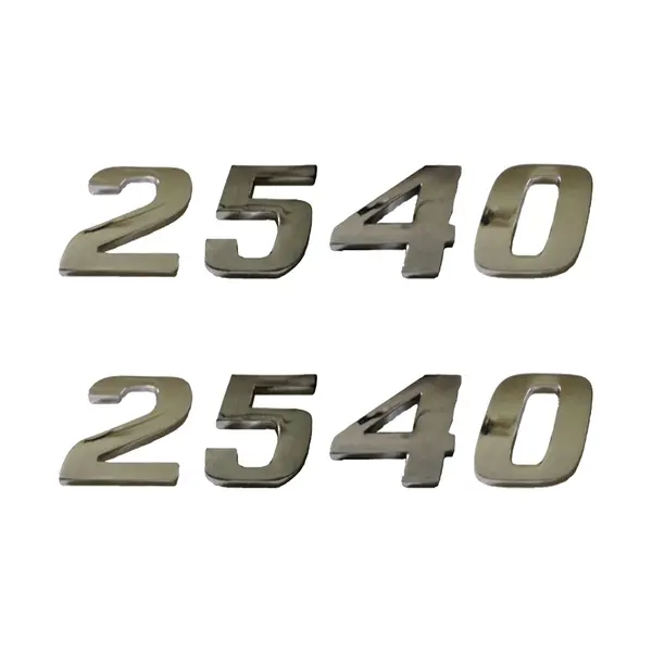 Jogo Emblema Adesivo Cromado Caminhão MB 2540