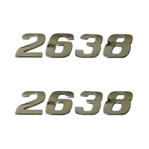 Jogo Emblema Adesivo Cromado Caminhão MB 2638