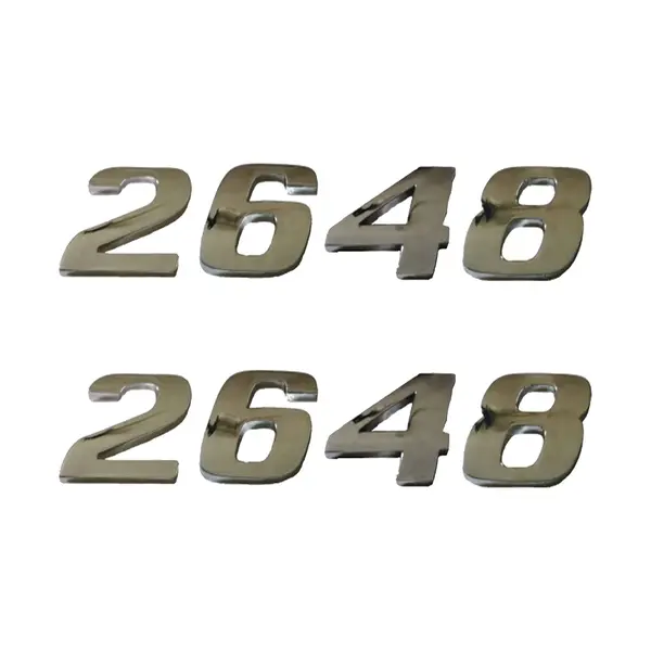 Jogo Emblema Adesivo Cromado Caminhão MB 2648