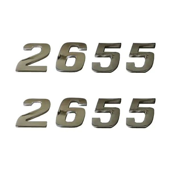 Jogo Emblema Adesivo Cromado Caminhão MB 2655