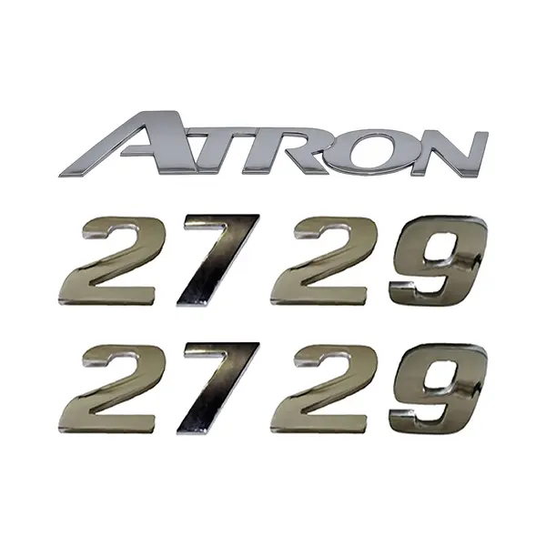 Jogo Emblema Adesivo Cromado Caminhão MB 2729 Atron