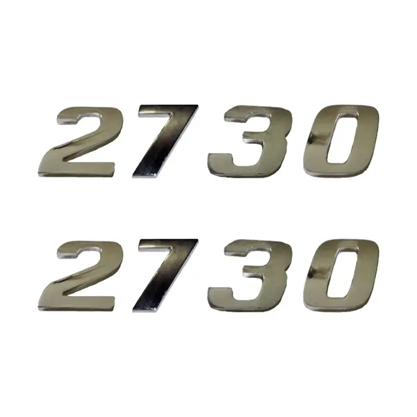 Jogo Emblema Adesivo Cromado Caminhão MB 2730