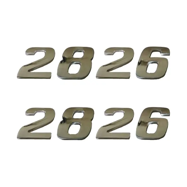 Jogo Emblema Adesivo Cromado Caminhão MB 2826