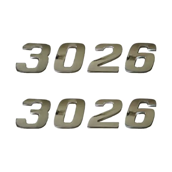 Jogo Emblema Adesivo Cromado Caminhão MB 3026