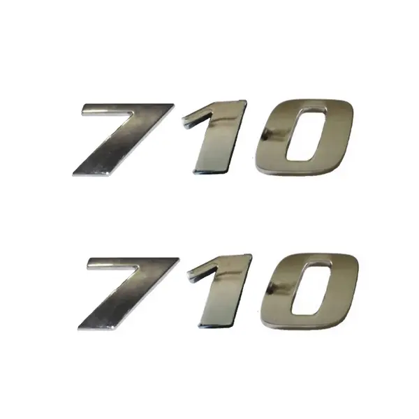 Jogo Emblema Adesivo Cromado Caminhão MB 710
