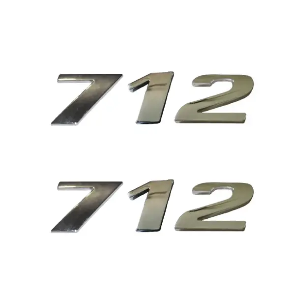 Jogo Emblema Adesivo Cromado Caminhão MB 712