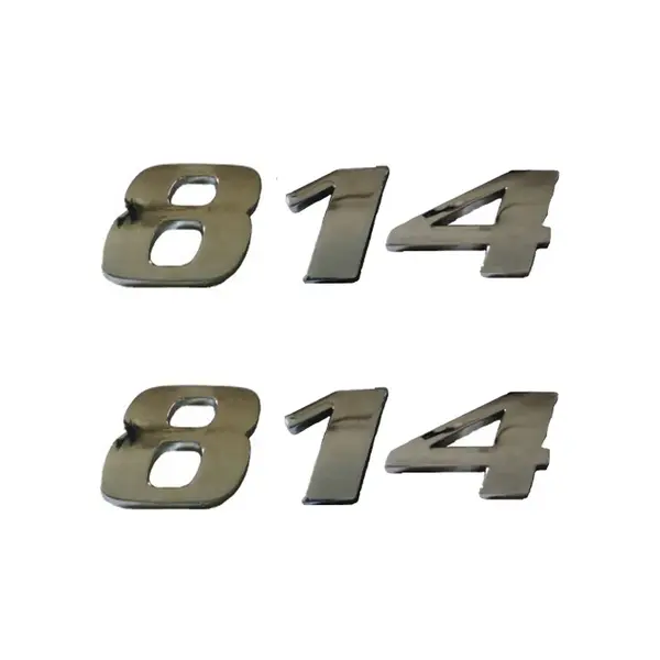 Jogo Emblema Adesivo Cromado Caminhão MB 814