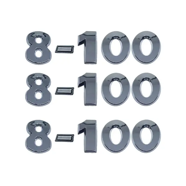Jogo Emblema Adesivo Cromado Caminhão VW 8-100