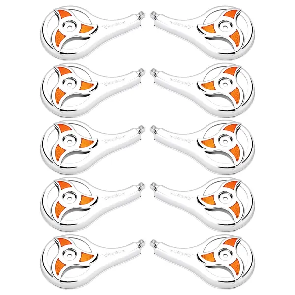 KIT 10 Calotas Rodo-ar Caminhão Elipse Laranja Resfriar Plástico