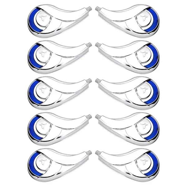 KIT 10 Calotas Rodo-ar Caminhão G2 Azul Resfriar Plástico