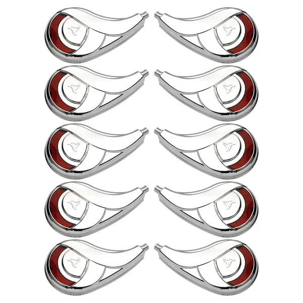KIT 10 Calotas Rodo-ar Caminhão G2 Vermelho Resfriar Plástico