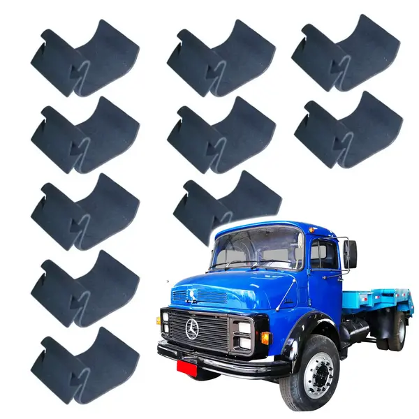 KIT 10 Forro Revestimento Teto Presilha MB 1113 Cabine Alta