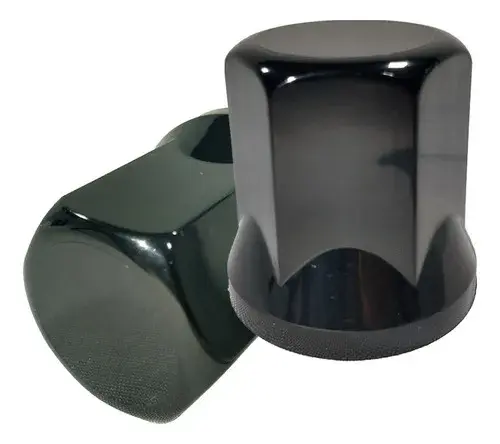 Kit 100 Capa De Porca Sextavada 27 Mm Black