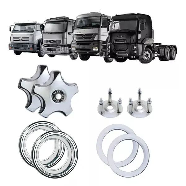 KIT 2 Calota 5 Pontas Aro 20 P/rodoar c/ Aro Faixa Suporte