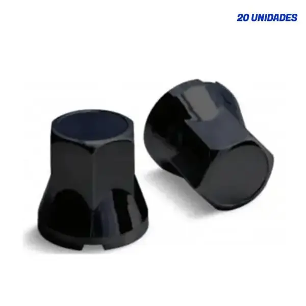 Kit 20 Capas Porca Tradicional 32/33mm Black