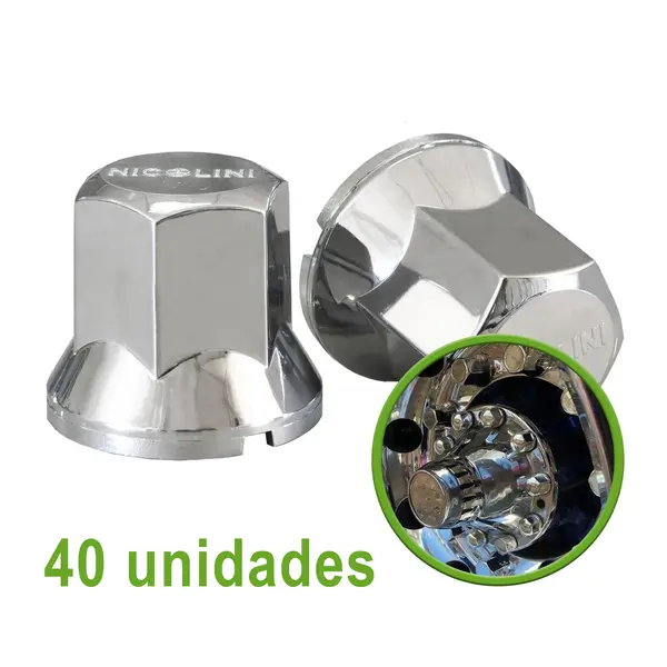 KIT 40 Capas Cromada para Porca 32 Mm