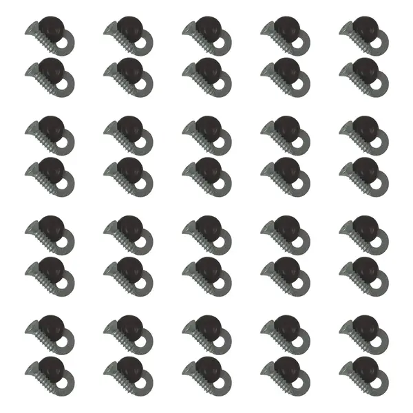 KIT 40 Parafusos Forro Porta MB 1113 2013 c/ Tampa Plástica