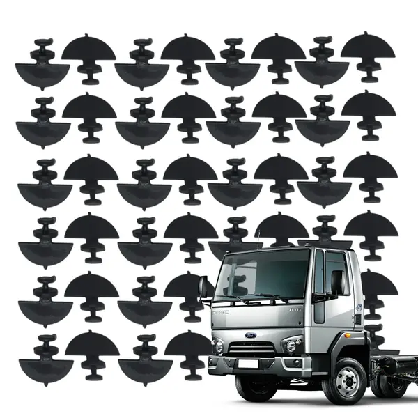 KIT 45 Gancho Cortina Plastico Ford Cargo a Partir de 2011