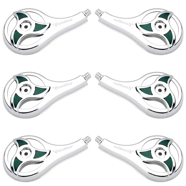 KIT 6 Calotas Rodo-ar Caminhão Elipse Verde Resfriar Plástico